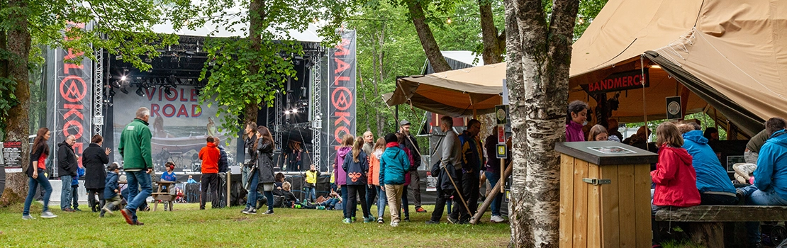 Konsert med telt til leie for uteservering